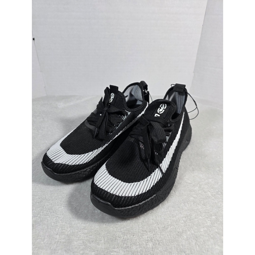 Ecko Unltd Mens Black White Knit Athletic Sneakers Shoes Size 10 NEW